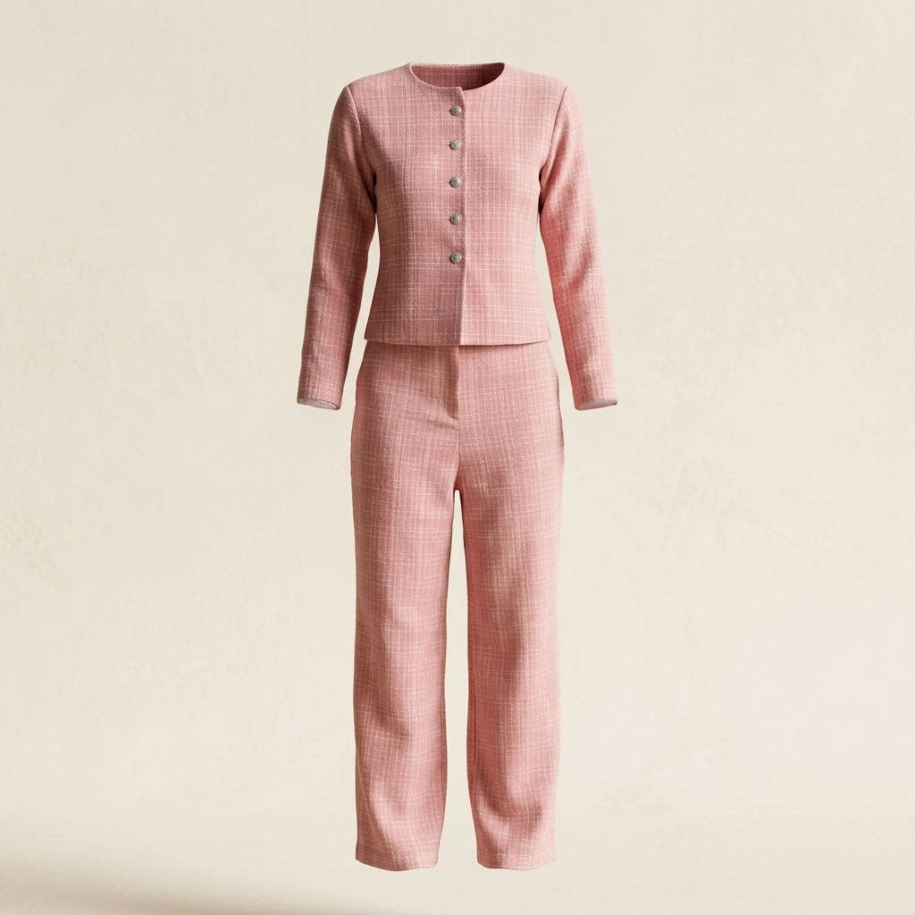 Pink Royale Tweed Set