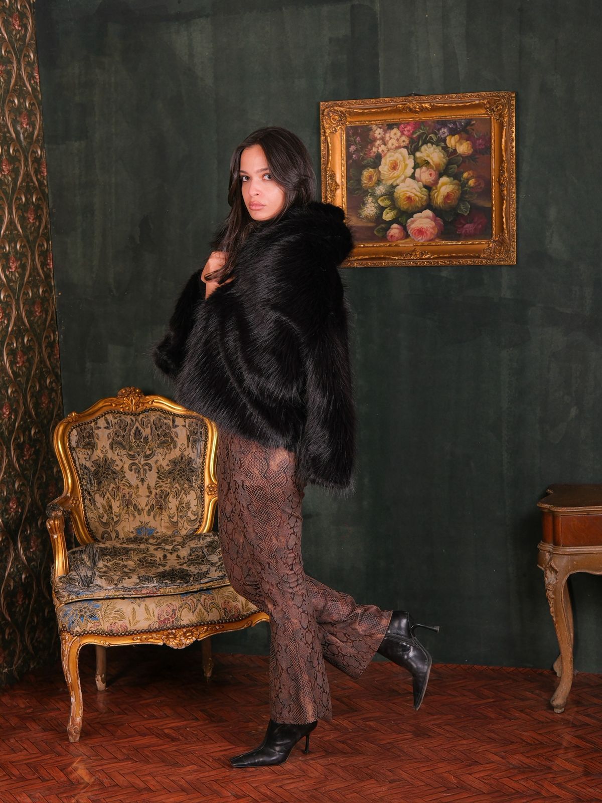 Midnight Luxe Fur Jacket