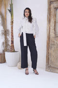 Classic Wide-Leg High-Waist Trousers