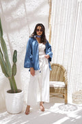 Classic Blue Oversized Denim Jacket