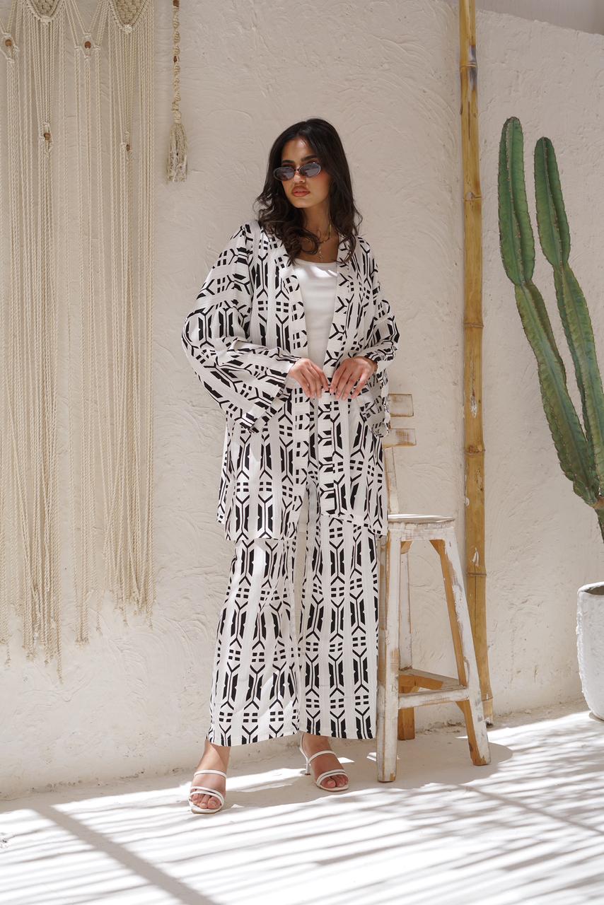 Black & White Geometric Print