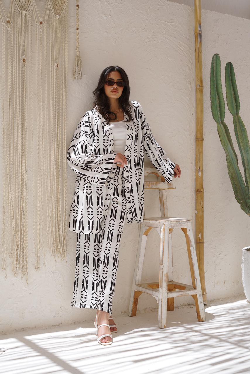 Black & White Geometric Print