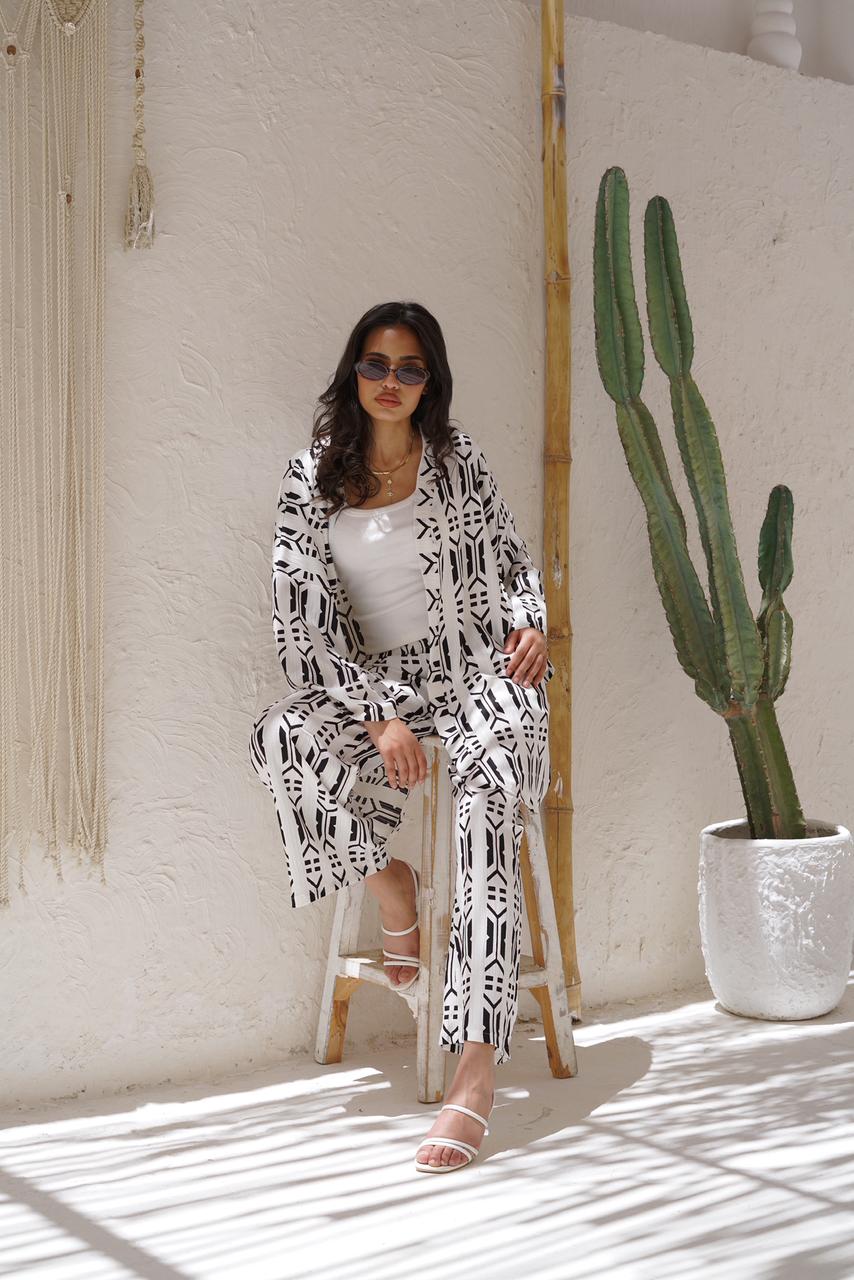 Black & White Geometric Print