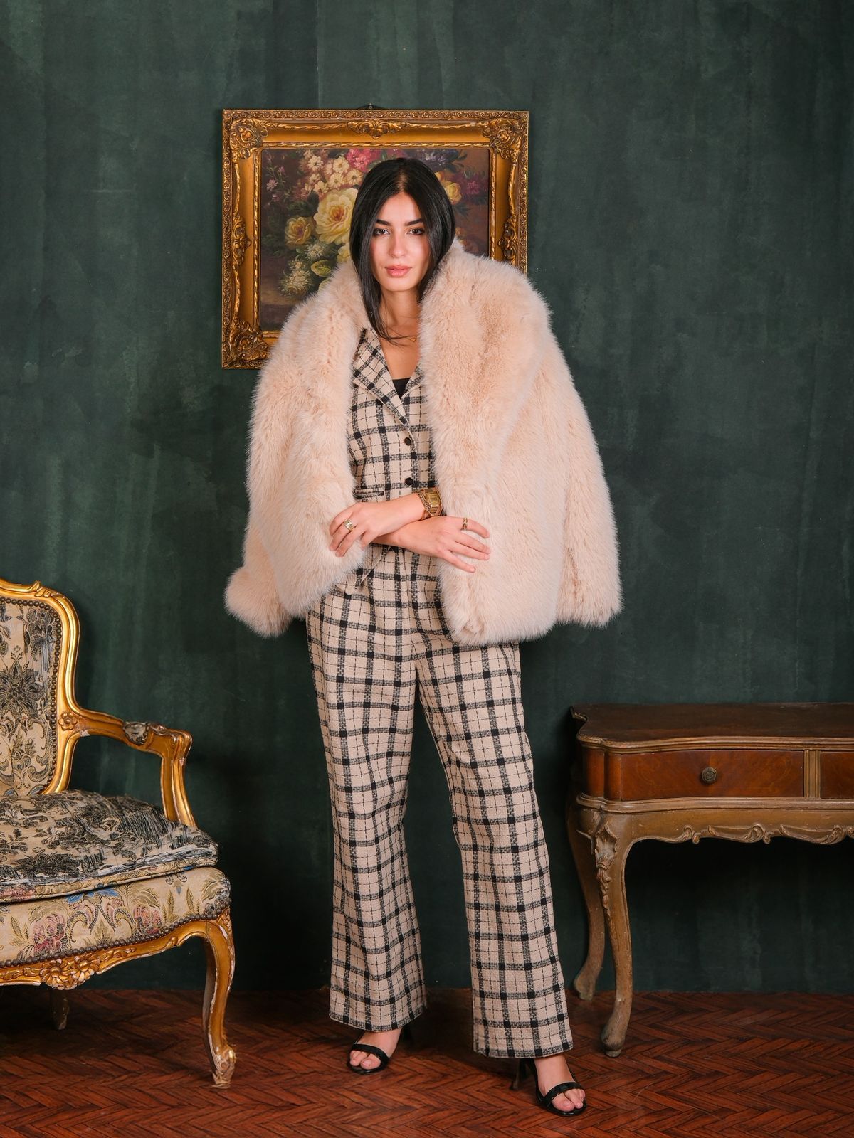 Ivory Heritage Fur Look