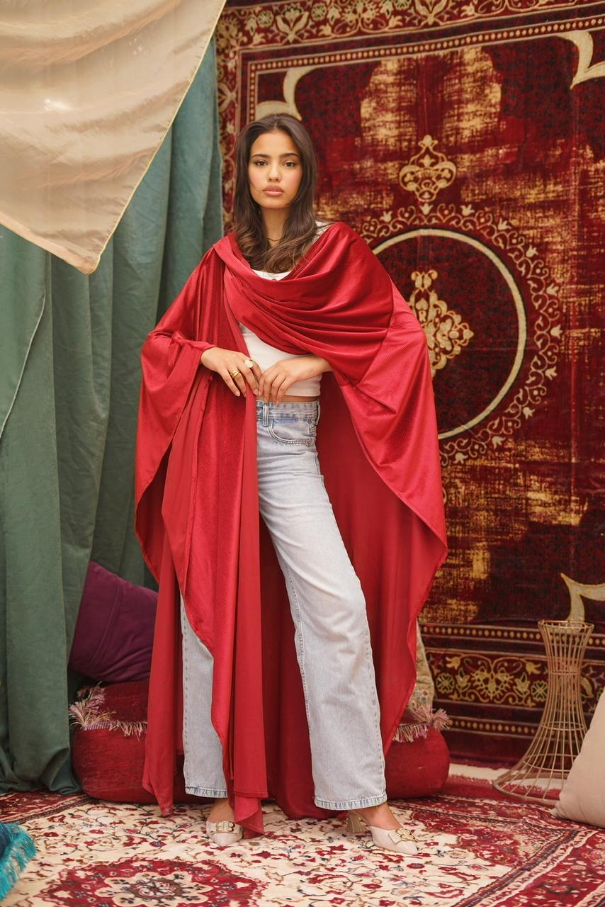 Deep Red Ramadan Kaftan