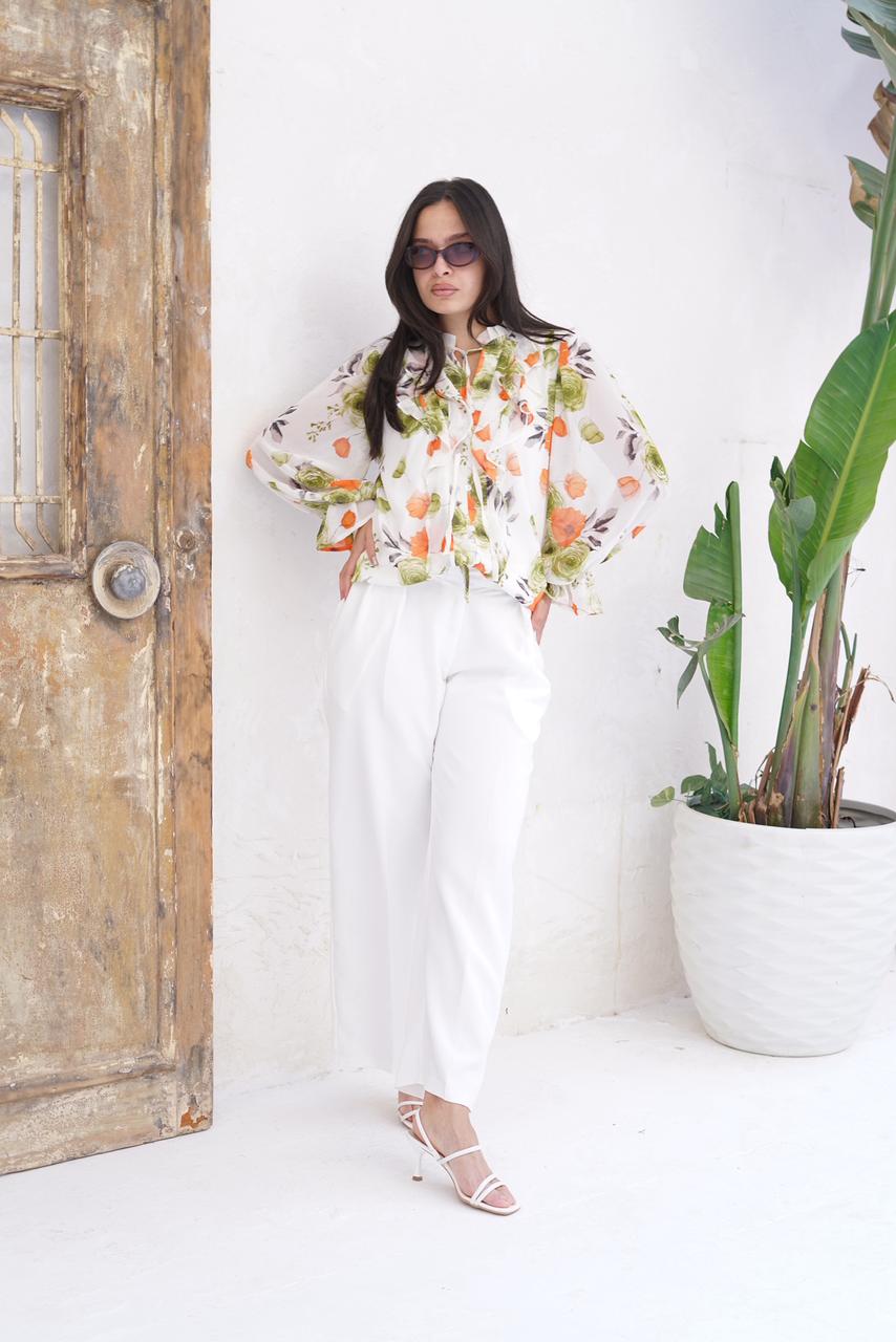 Floral Chiffon Blouse