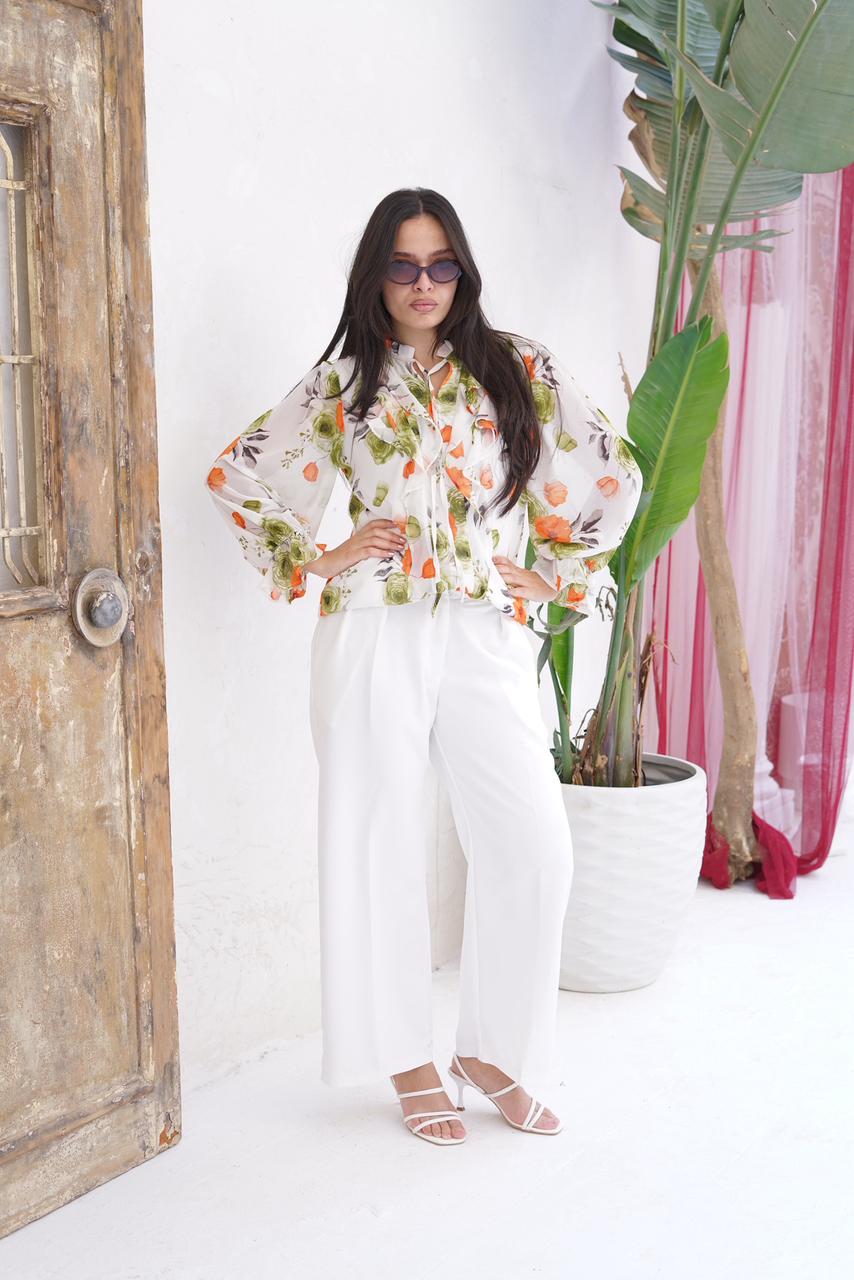 Floral Chiffon Blouse