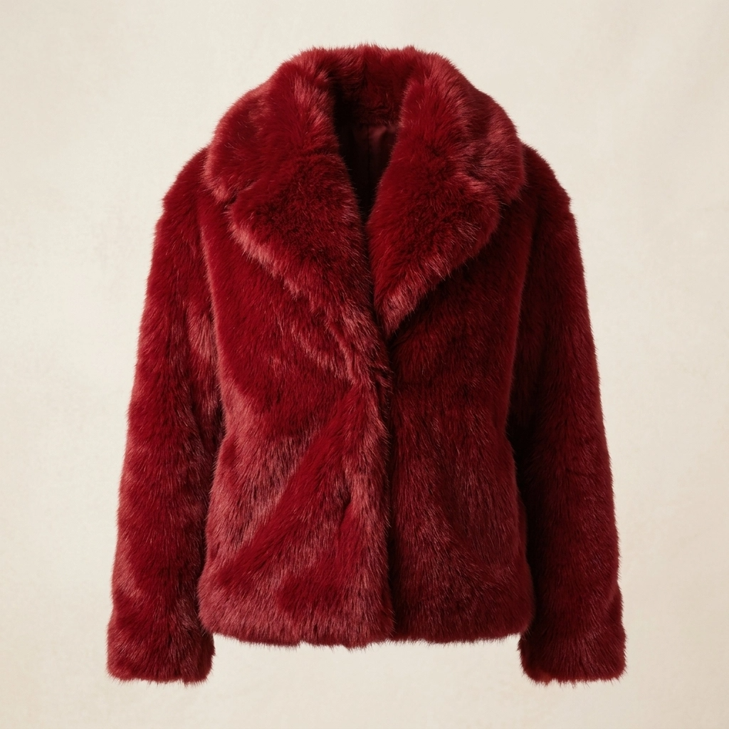 Wine red fur