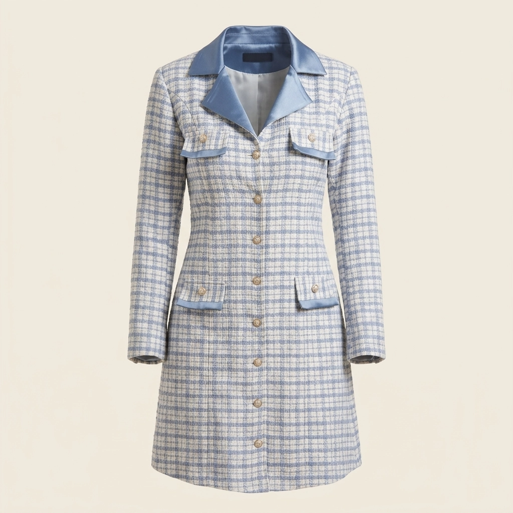 Blue Royale Tweed Set